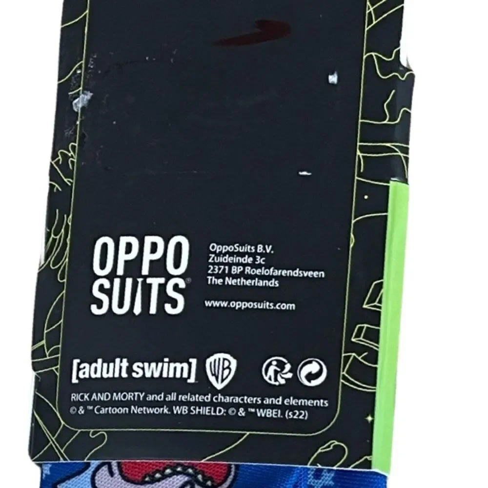 Rick and Morty Outer Space Adult Swim Opposuits Mens Neck Tie NWT